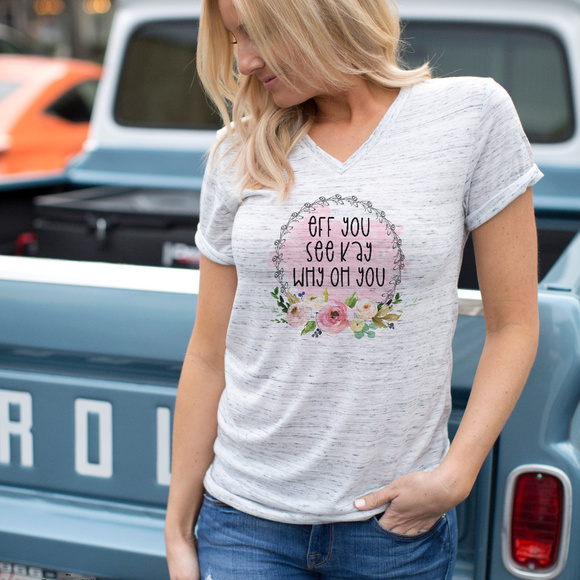 NWT Eff You See Kay Why Oh You Womens Graphic Tee - Picture 1 of 3